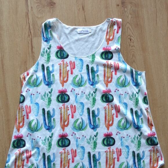 LA Soul Cactus Tank Top Shirt - Picture 2 of 4